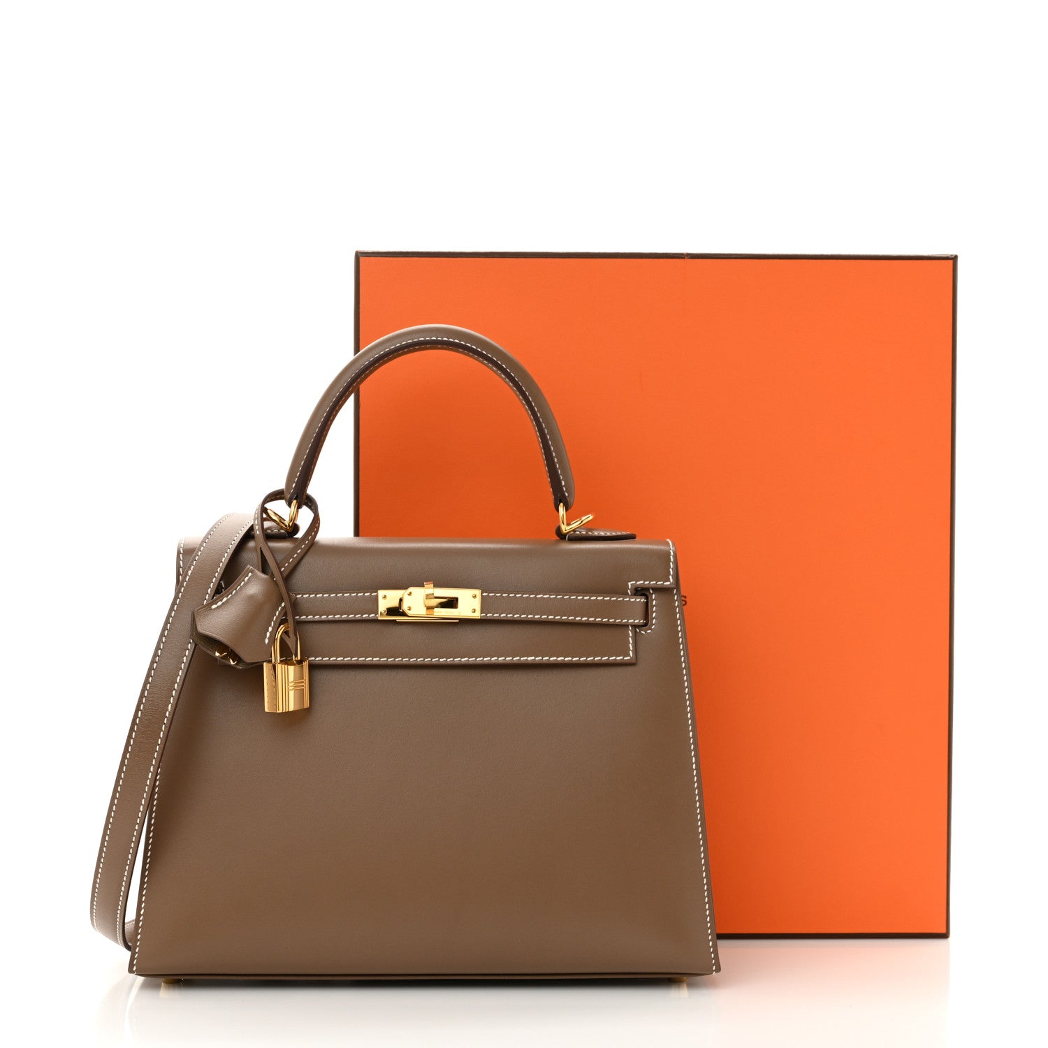 Hermes Tadelakt Kelly Sellier 25 Etoupe 12 of 12