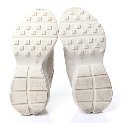 Gucci Calfskin Hawaii Print Womens Rhyton Sneakers 36 Ivory 7 of 13