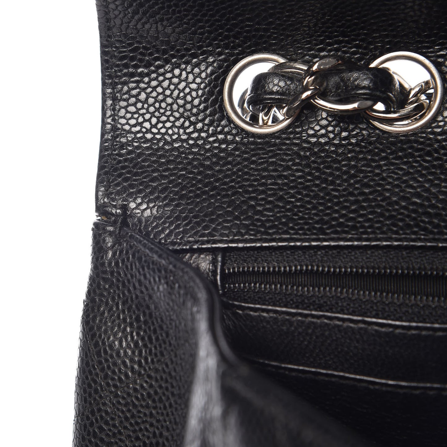 Caviar Quilted Jumbo Single Flap Black