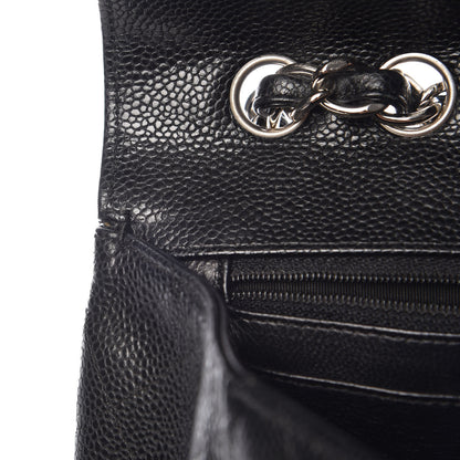Chanel Caviar Quilted Jumbo Single Flap Black 9 of 13