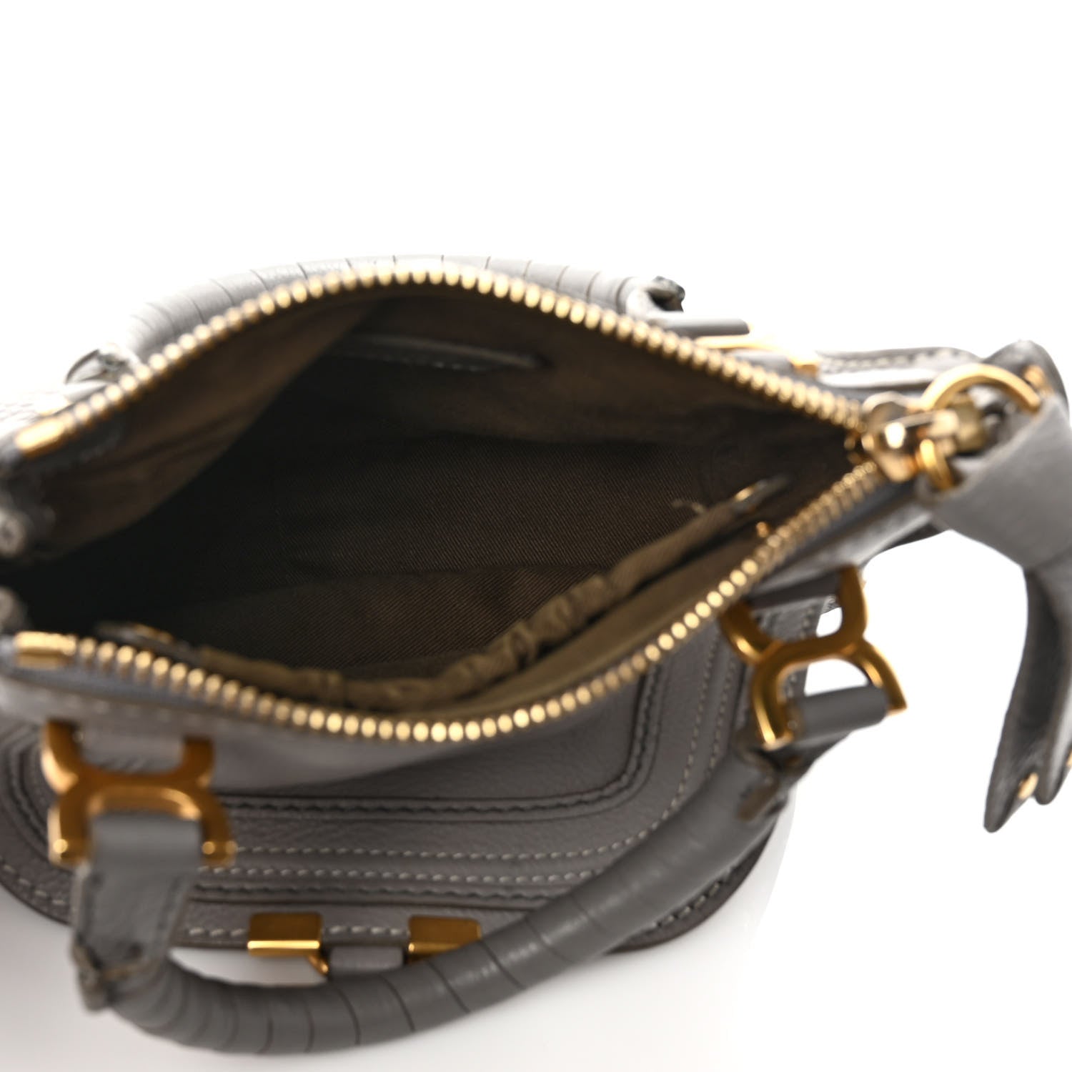 Chloe Calfskin Mini Marcie Satchel Cashmere Grey 5 of 11