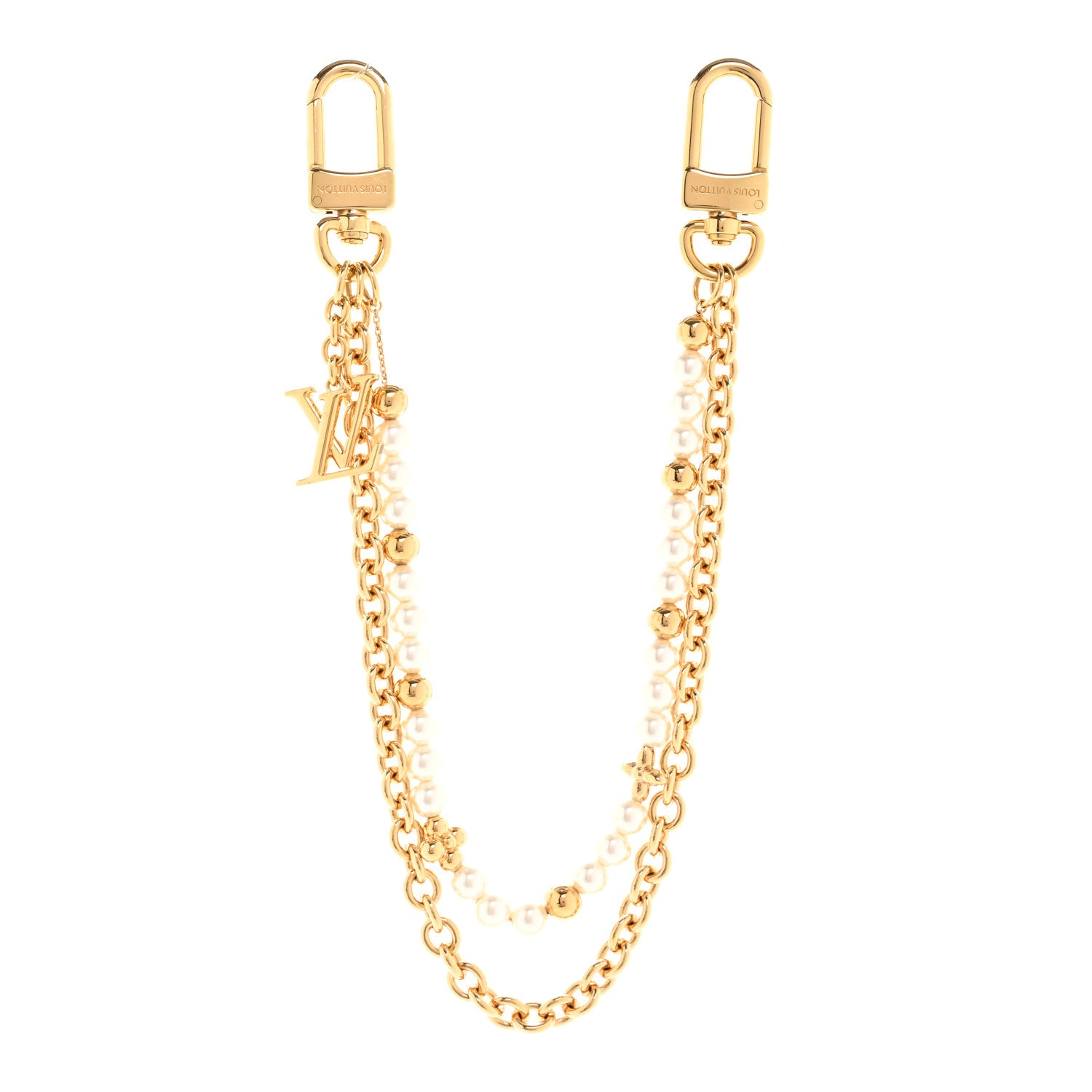 Louis Vuitton Metal Pearl River Bag Charm Gold 1 of 5