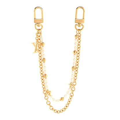 Louis Vuitton Metal Pearl River Bag Charm Gold 1 of 5
