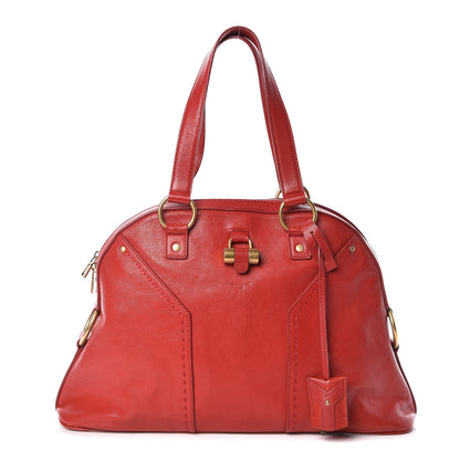 Saint Laurent Calfskin Large Muse Red 1 of 9