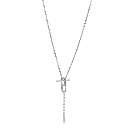 Hermes 18K White Gold Diamond PM Ever Chaine D'Ancre Necklace 1 of 5