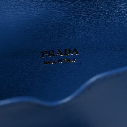 Prada Vitello Daino Metal Wristlet iPhone Case Bluette 6 of 9