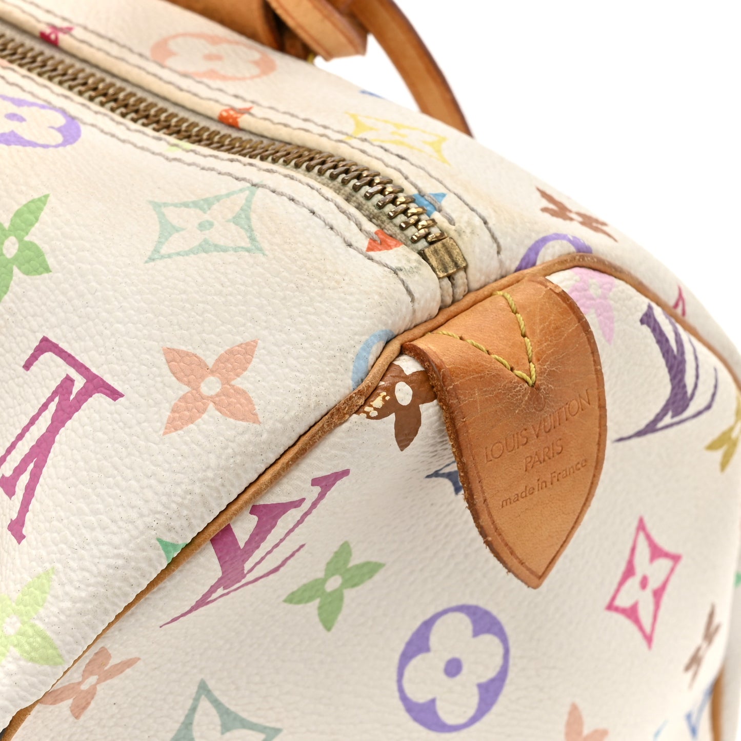 Monogram Multicolor Speedy 30 White