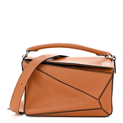 Loewe Calfskin Small Puzzle Bag Tan 1 of 10