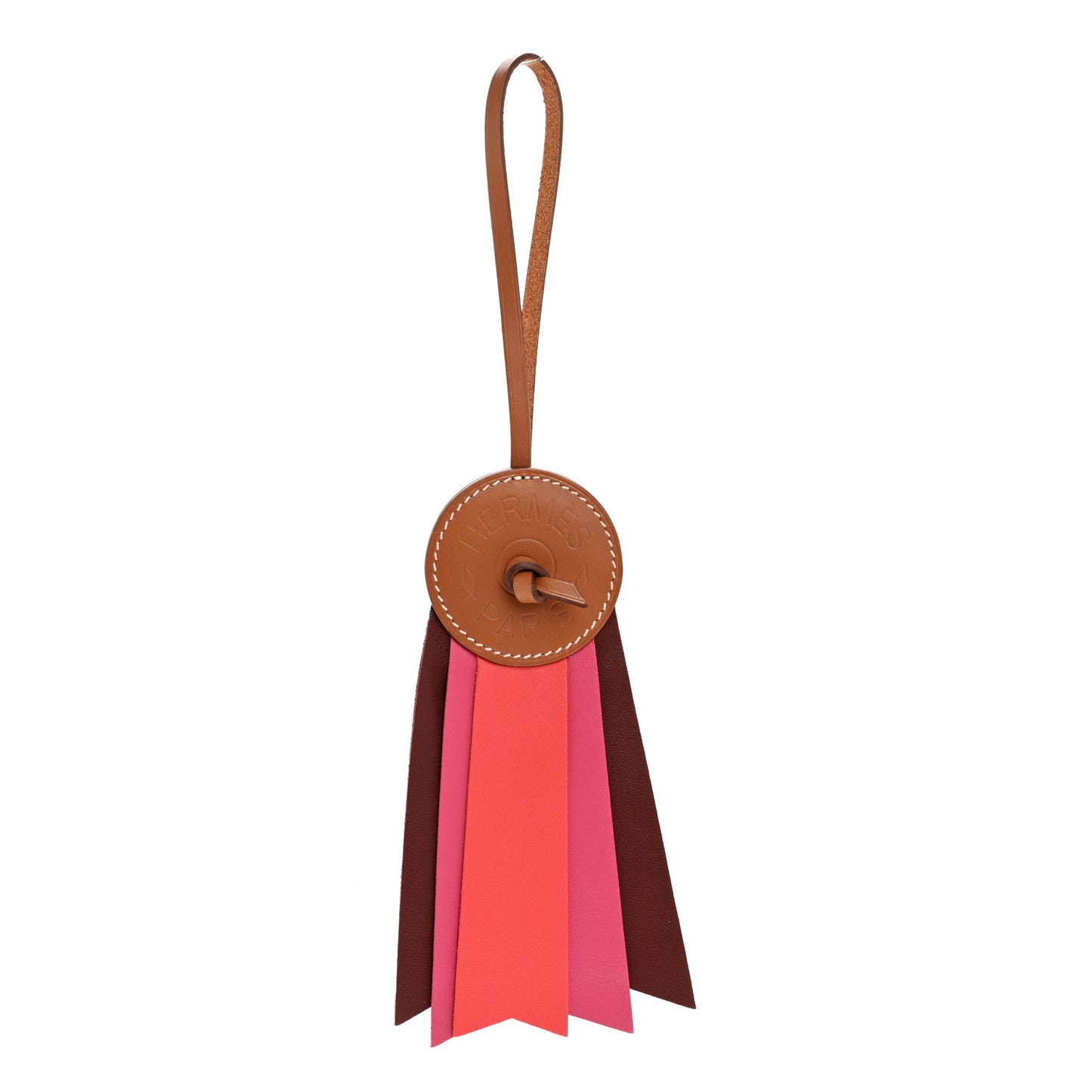 Vache Hunter Milo Lambskin Paddock Flot Bag Charm Rose Shocking Rouge H Rose Jaipur