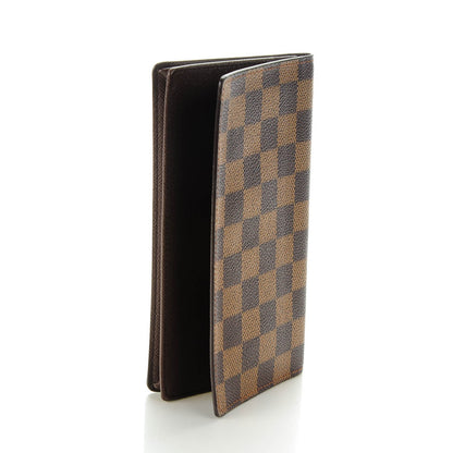 Louis Vuitton Damier Ebene Porte-Cartes Credit Yen Checkbook Wallet 3 of 7