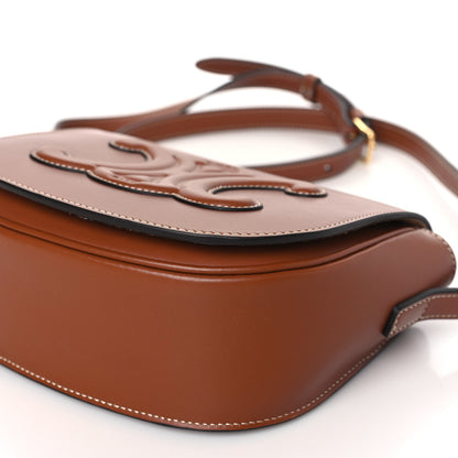Celine Smooth Calfskin Cuir Triomphe Folco Crossbody Bag Tan 9 of 9