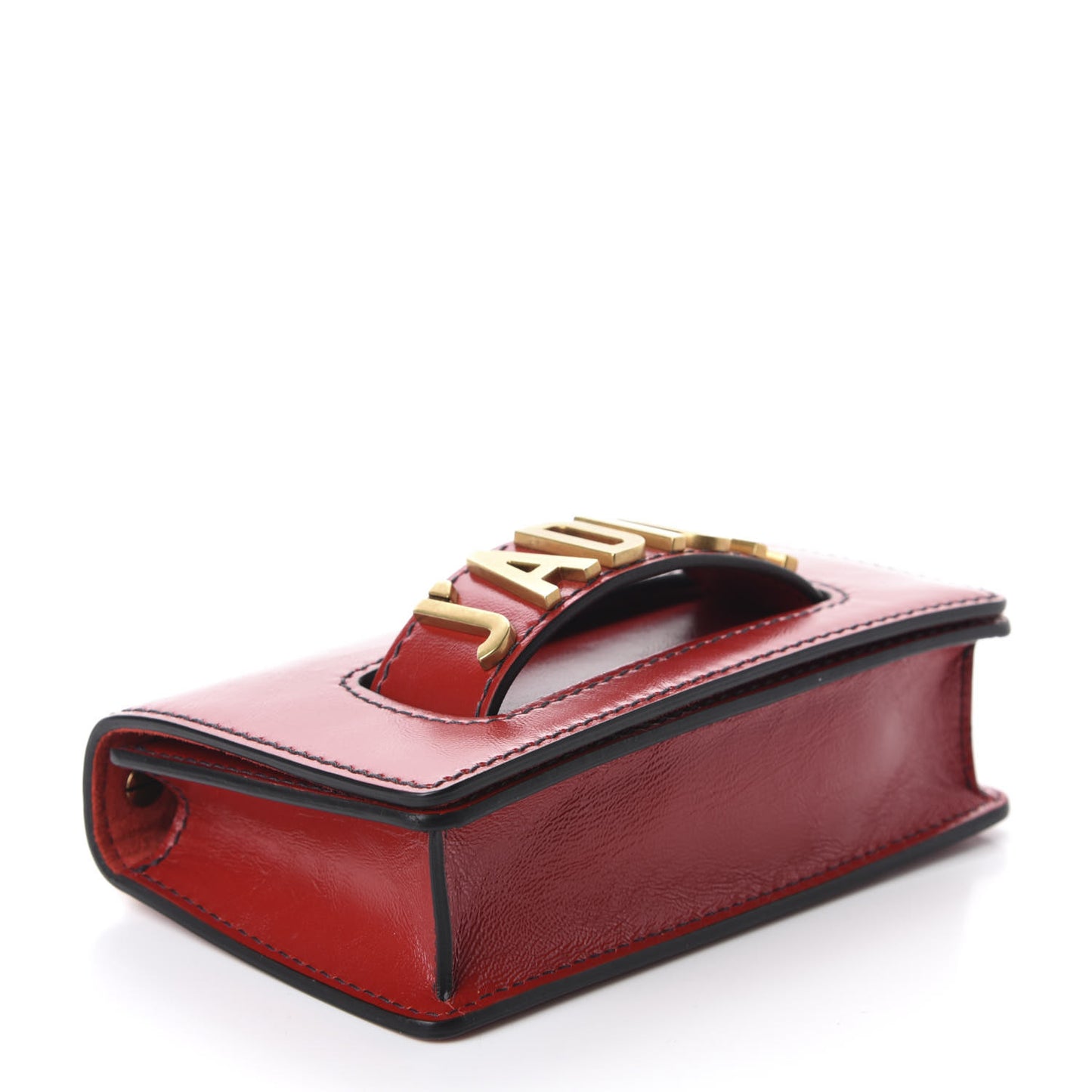 Calfskin Mini J'Adior Chain Flap Bag Spicy Red