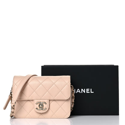 Chanel Caviar Quilted Like A Wallet Flap Light Beige 12 of 12