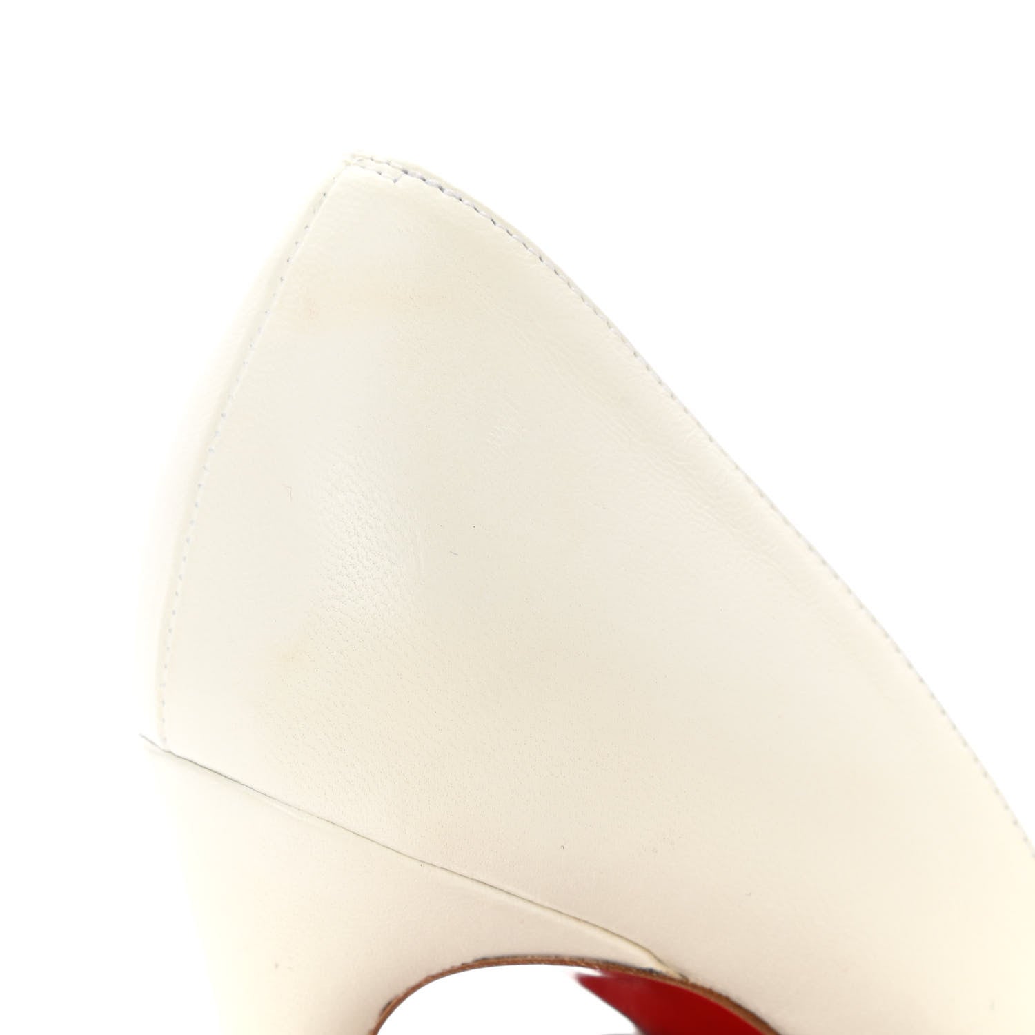Christian Louboutin Shiny Nappa Pigalle Follies 100 Pumps 36.5 White 8 of 9