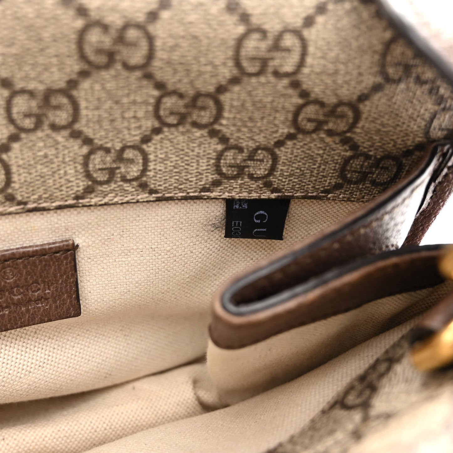 GG Supreme Monogram Web Small Neo Vintage Double Flap Messenger Bag Beige New Acero