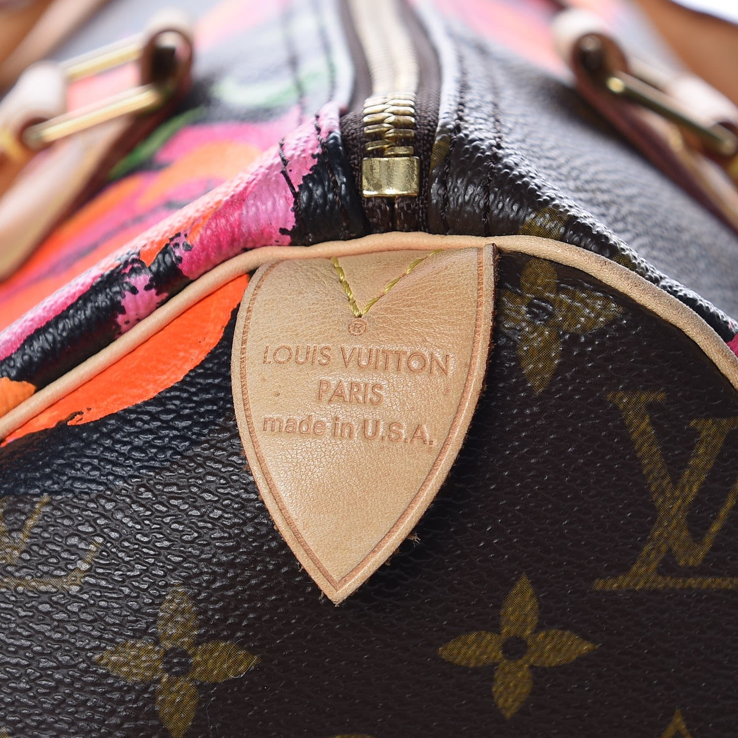 Louis Vuitton Monogram Roses Speedy 30 6 of 10