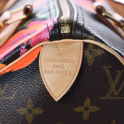 Louis Vuitton Monogram Roses Speedy 30 6 of 10