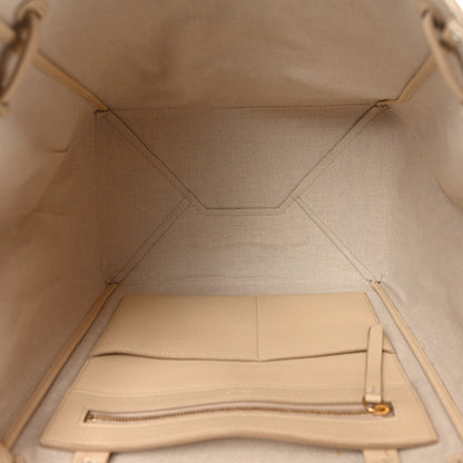 Celine Soft Grained Calfskin Small Belt Cabas Phantom  Beige 5 of 9