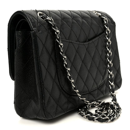 Chanel Caviar Quilted Medium Double Flap Black 3 of 13
