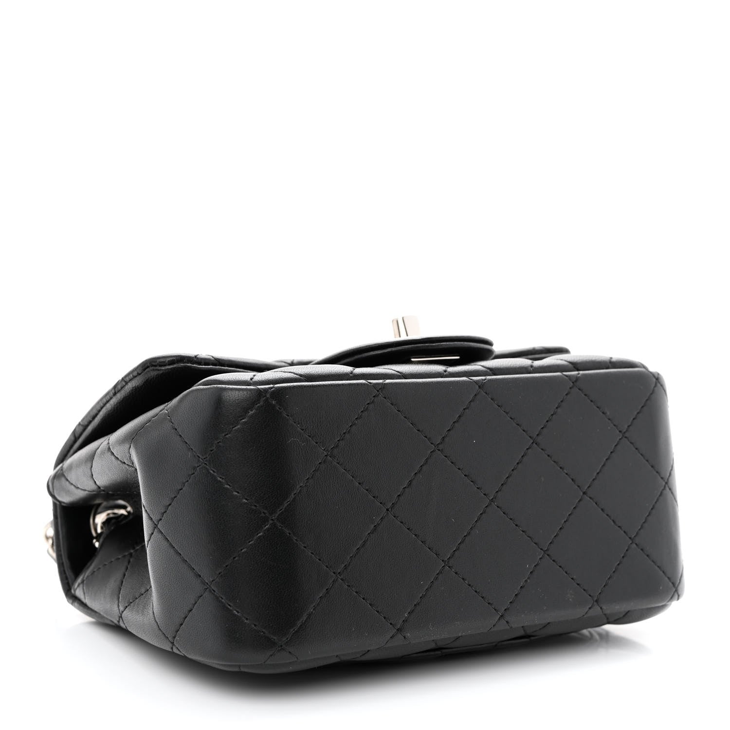 Chanel Lambskin Quilted Mini Square Flap Black 4 of 10