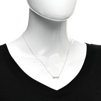 Tiffany Sterling Silver Mini Infinity Pendant Necklace 2 of 4