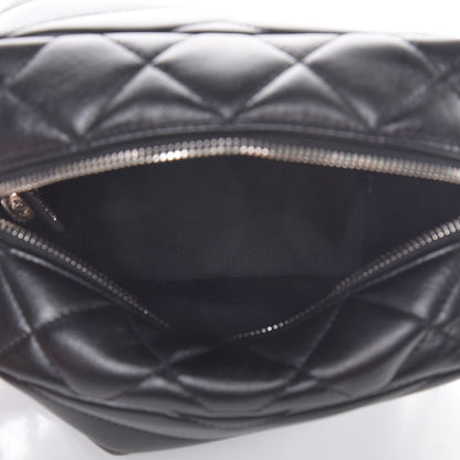 Saint Laurent Calfskin Y Quilted Monogram Small Loulou Bowling Bag Black 5 of 7
