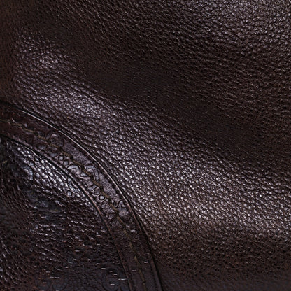 Gucci Calfskin Guccissima Trim Large Signoria Hobo Dark Brown 9 of 18