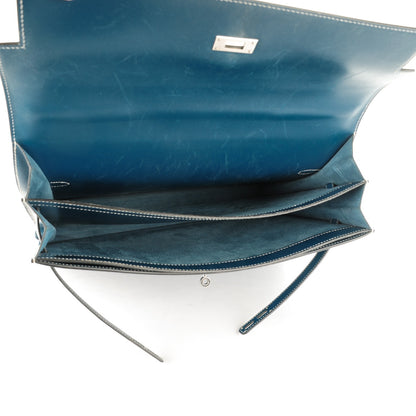 Hermes Box Kelly Depeche 38 Bleu Thalassa 7 of 34