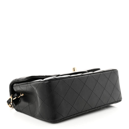 Chanel Lambskin Quilted Mini Rectangular Flap Black 4 of 10