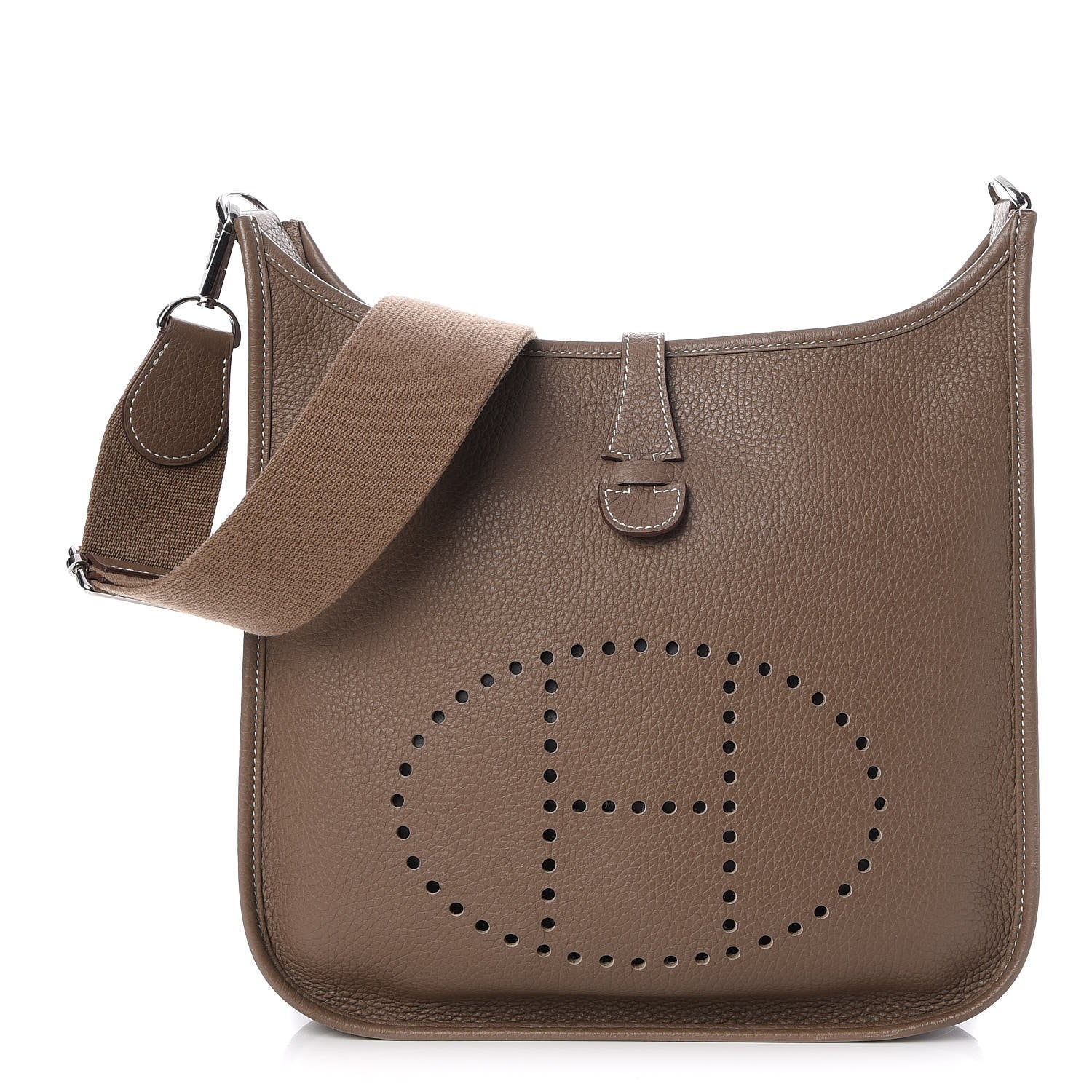 Hermes Taurillon Clemence Evelyne III PM Etoupe 1 of 8