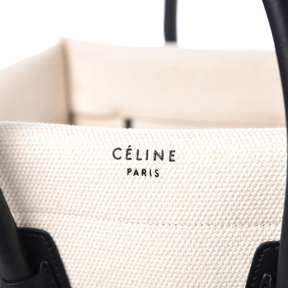 Celine Cotton Canvas Medium Phantom Luggage White 6 of 10