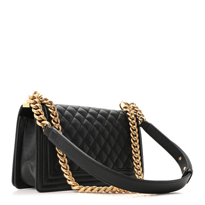 Chanel Caviar Quilted Medium Boy Flap Black 3 of 10