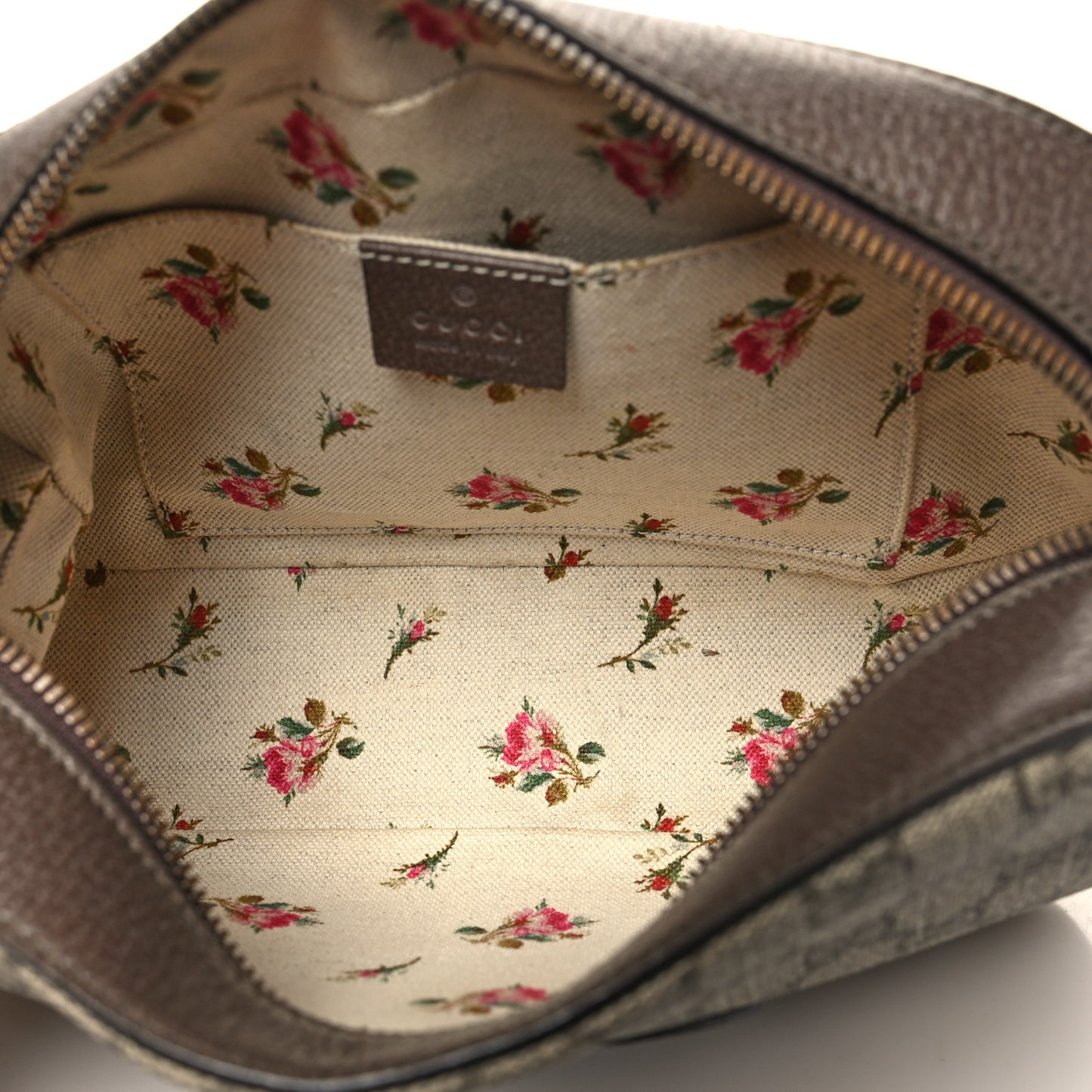 GG Supreme Monogram Web Neo Vintage Shoulder Bag Beige New Acero Crop