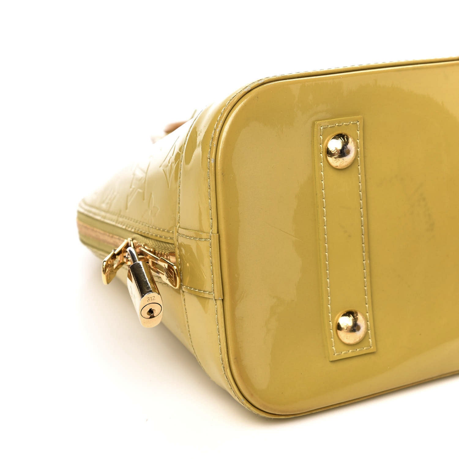 Louis Vuitton Vernis Alma PM Citrine 6 of 16