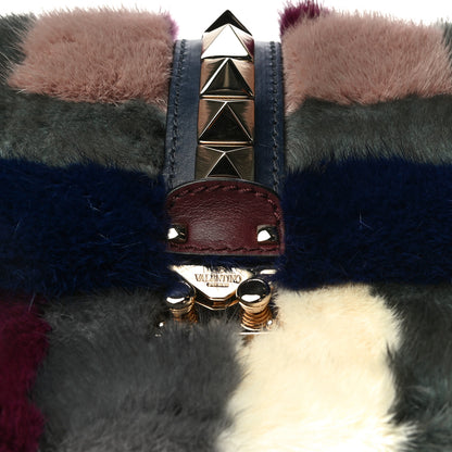 Valentino Garavani Mink Fur Medium Glam Lock Rockstud Flap Multicolor 18 of 18