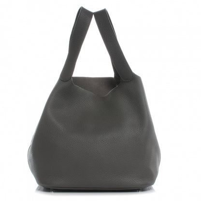 Hermes Taurillon Clemence Picotin Lock GM Graphite 1 of 8