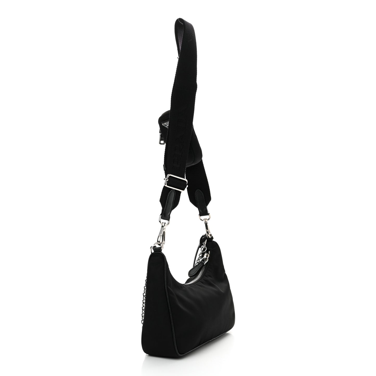 Re-Nylon Saffiano Re-Edition 2005 Shoulder Bag Black