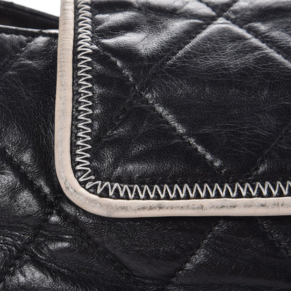 Chanel Lambskin Quilted East West Accordion Flap Black 17 of 18