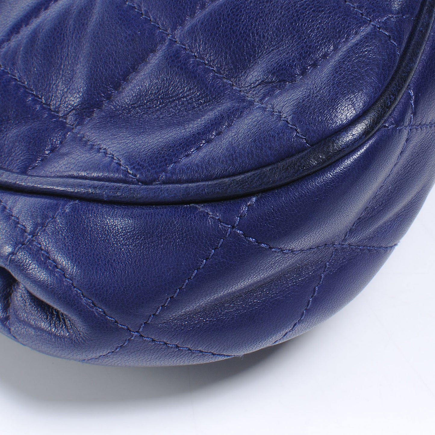 Lambskin Quilted Envelope Tassel Bag Royal Blue