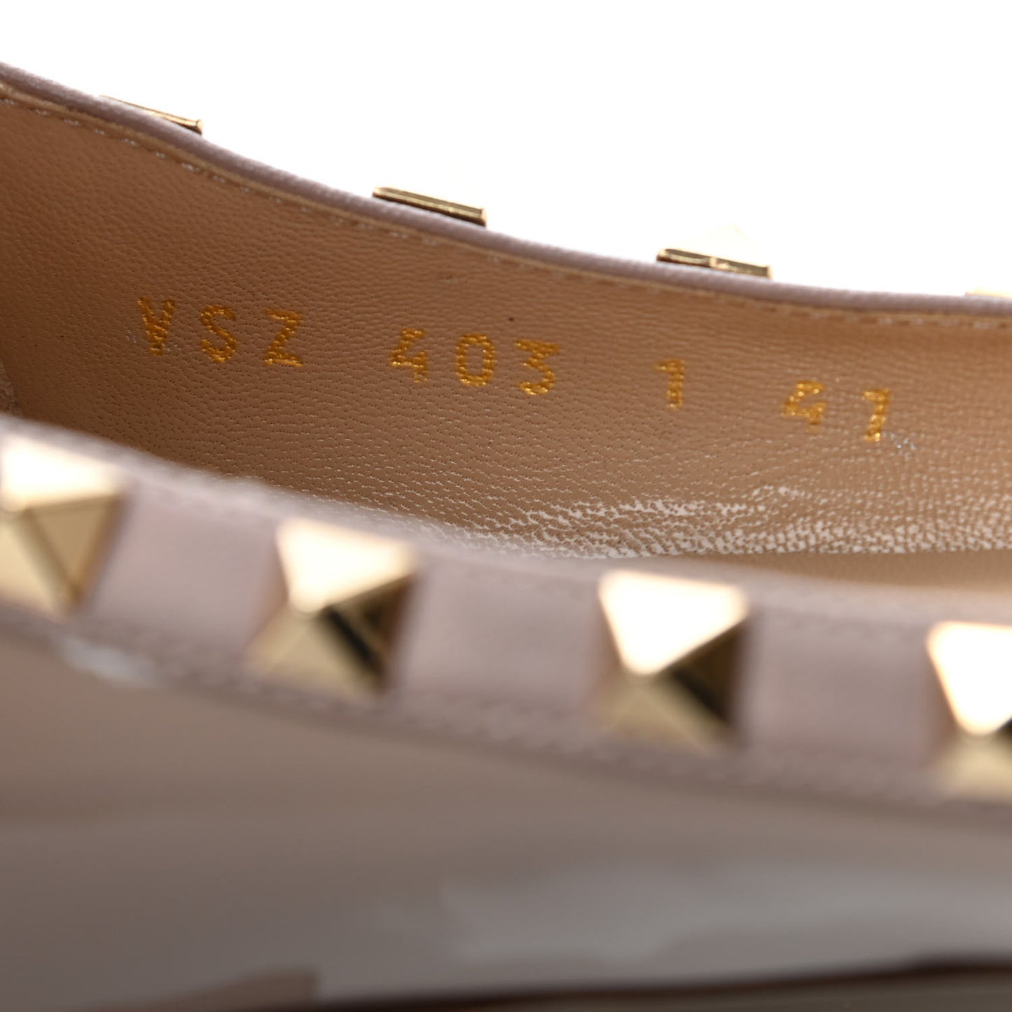 Patent Rockstud Ballerina Flats 41 Poudre