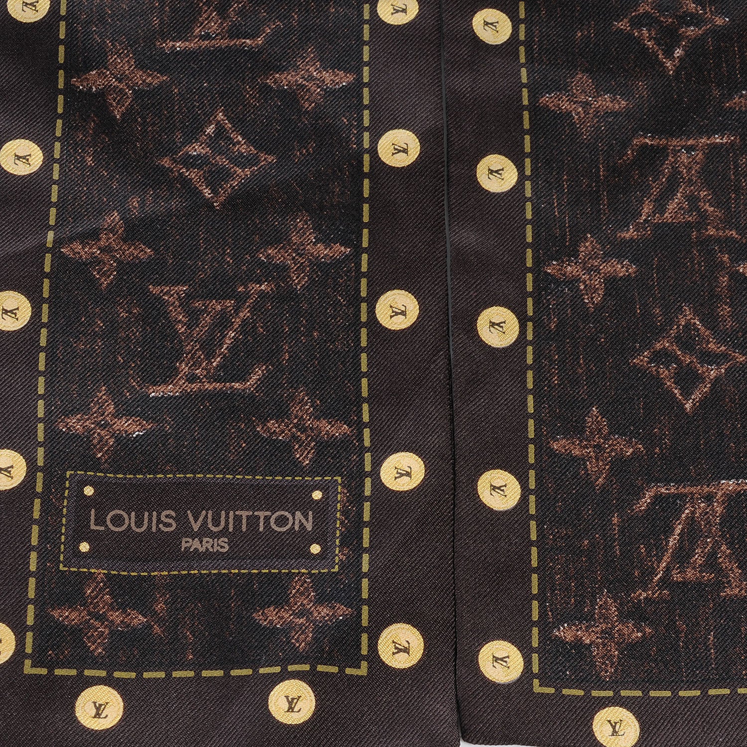 Louis Vuitton Silk Monogram Scarf Bandeau 3 of 5