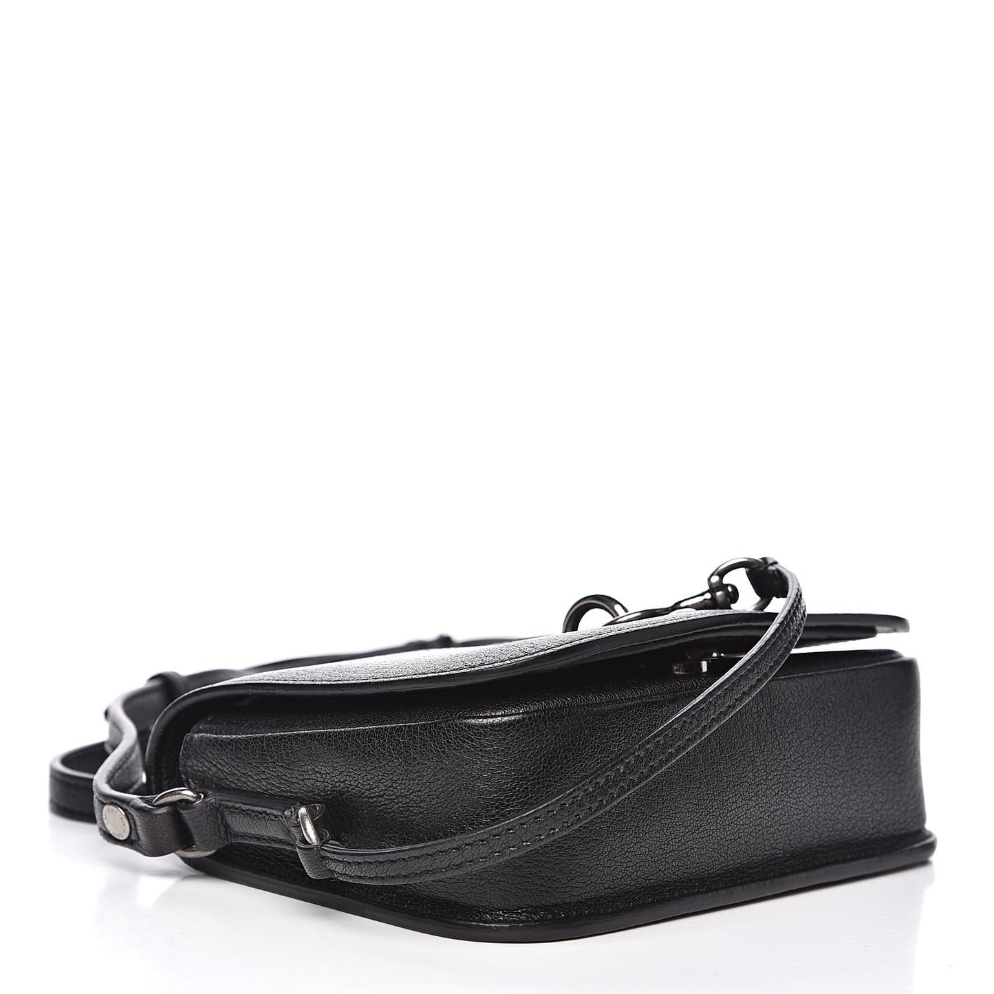 Lambskin Toy Charlotte Messenger Bag Black