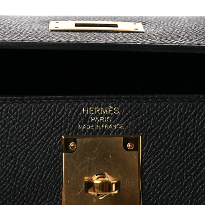 Hermes Epsom Kelly Sellier 28 Black 6 of 14