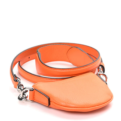 Gucci Pebbled Calfskin Mini B Shoulder Bag Orange 4 of 11