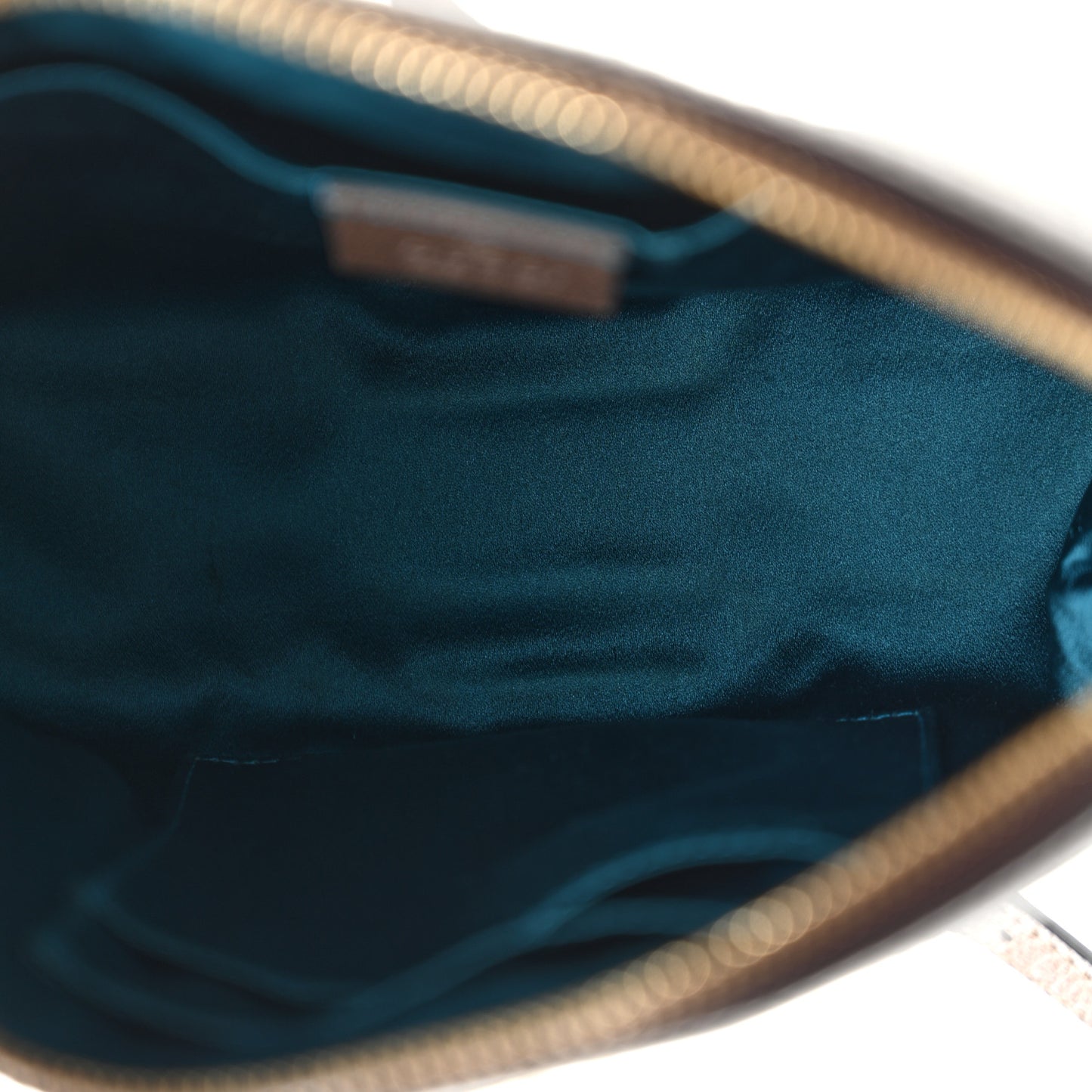 GG Supreme Monogram Textured Dollar Calfskin Web Small Ophidia Dome Shoulder Bag Beige Ebony New Acero