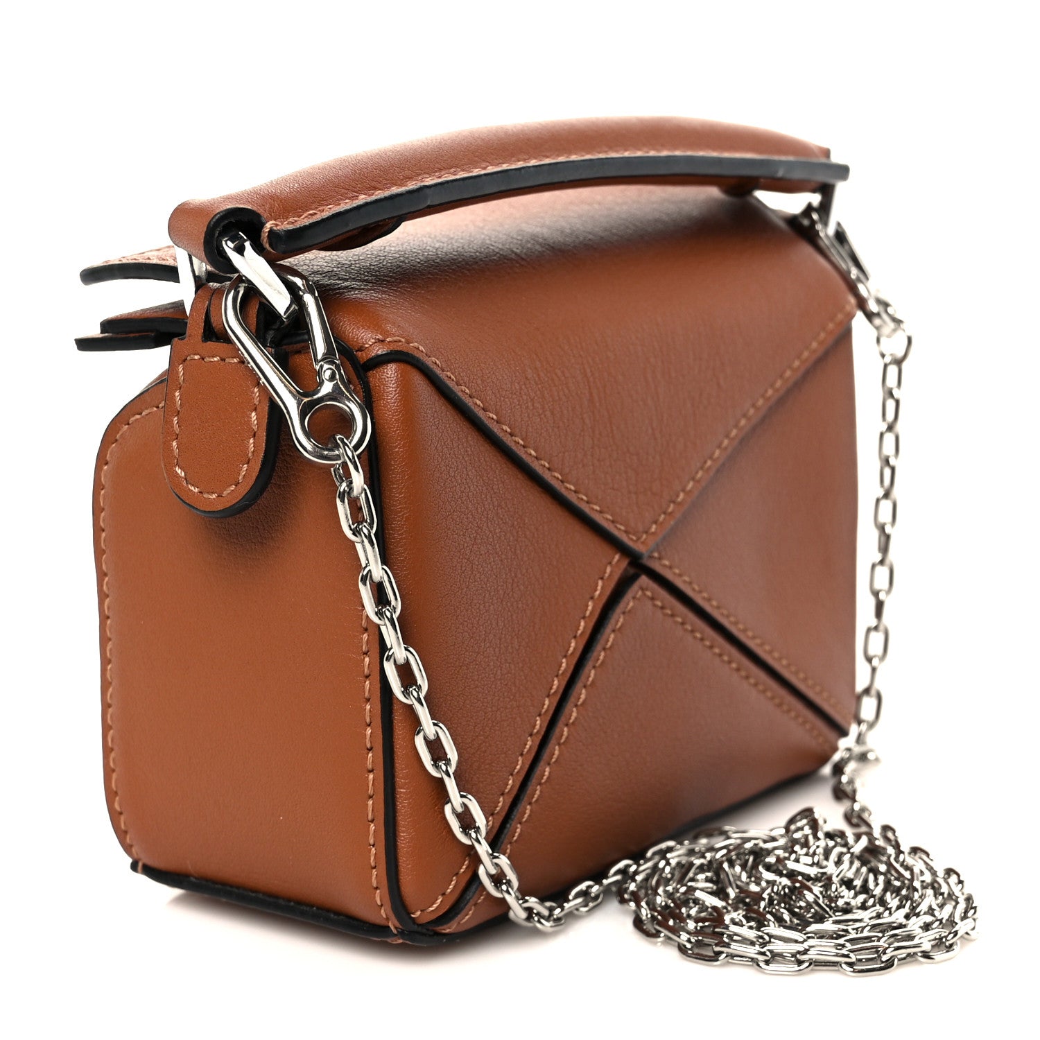 Loewe Calfskin Nano Puzzle Bag Tan 3 of 11