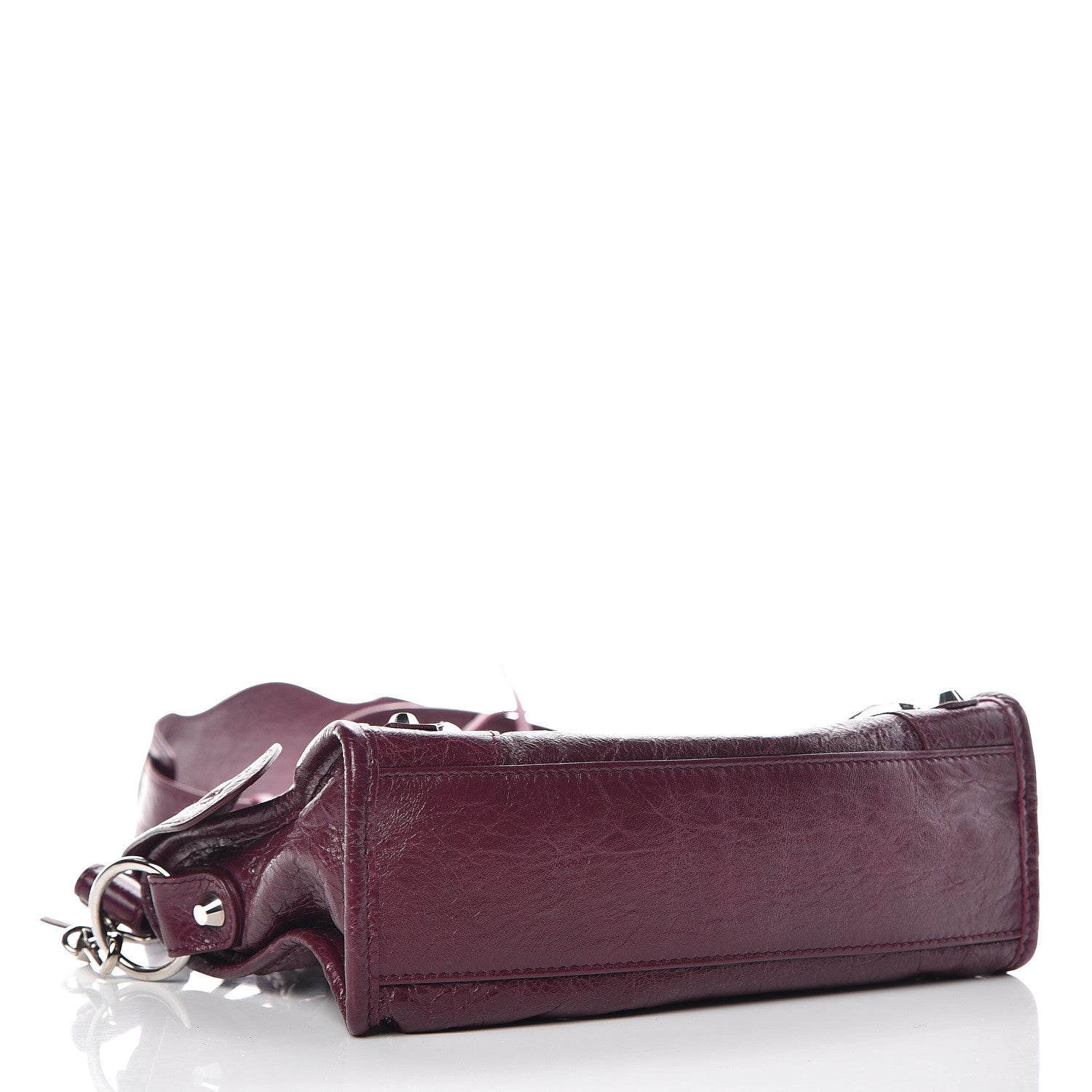 Balenciaga Agneau Classic Silver Hardware Mini City Violet Prune 4 of 9