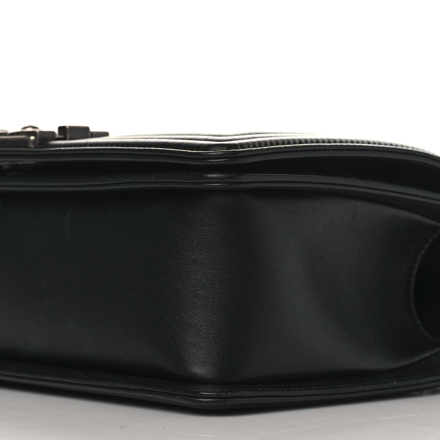 Lambskin Quilted Medium Boy Flap Black