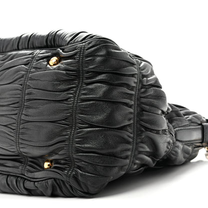 Prada Nappa Gaufre Tote Black 9 of 13