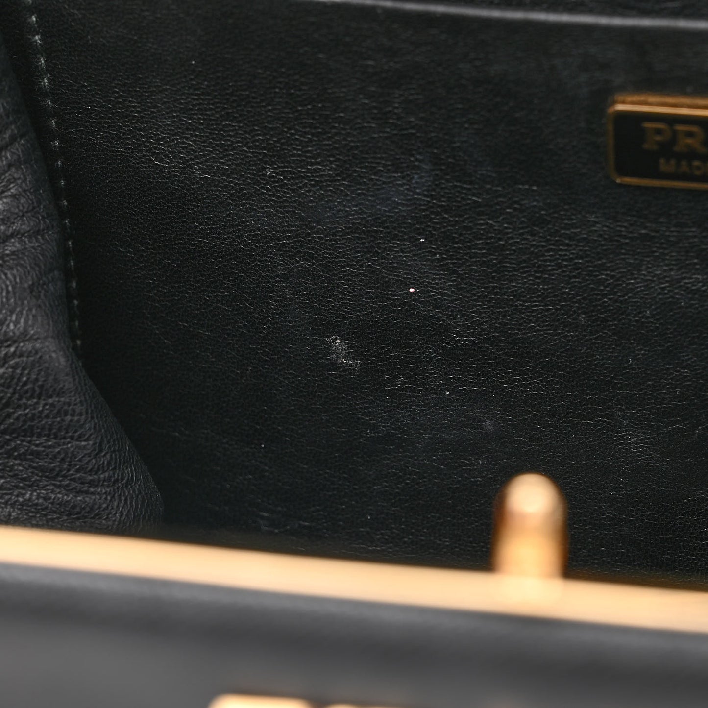 Saffiano City Calfskin Light Frame Bag Black